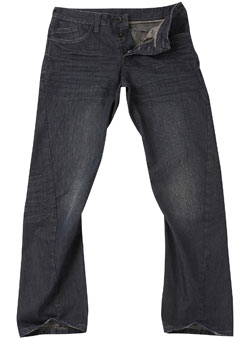 Dark Coated Twisted Jeans