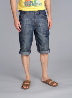 Burton Dark Denim Utility Crop