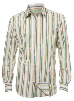 Burton Green Multi Striped Shirt