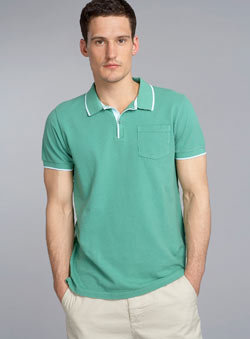 Burton Green Pique Polo Shirt
