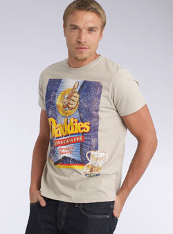 Burton Grey `addies Favourite`Printed T-Shirt