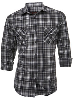 Burton Grey and Black Check Shirt