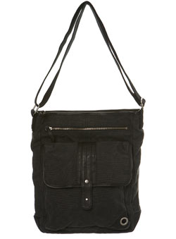 Burton Grey Canvas Zip Top Bag