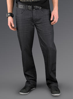 Grey Coated Twisted Denim Jeans