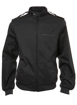 Grey Cotton Biker Jacket