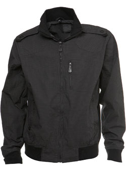 Grey Dogstooth Bomber Jacket