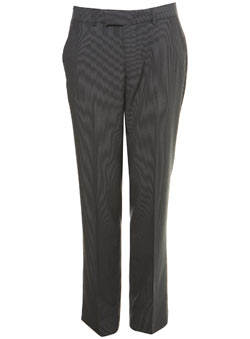 Grey Fine Stripe Trousers