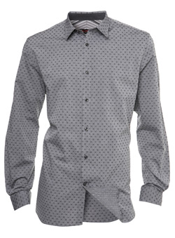 Burton Grey Geo Slim Shirt