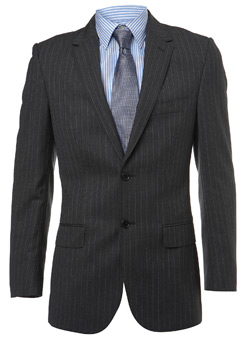 Burton Grey Heritage Herringbone Suit Jacket