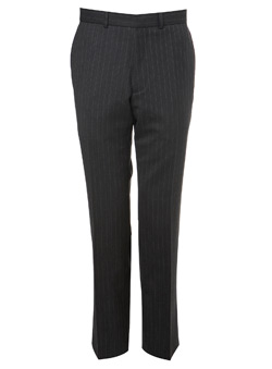 Burton Grey Heritage Herringbone Suit Trousers