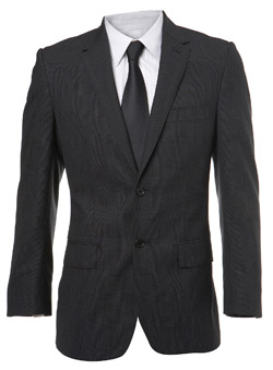 Burton Grey Heritage Prince of Wales Check Suit Jacket