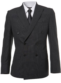 Burton Grey Heritage `rince of Wales`Check Suit Jacket