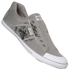 Grey Laceless Sport Trainer Shoe