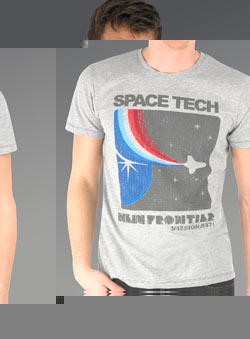 Grey Marl `pace Tech`Printed T-Shirt
