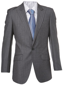 Burton Grey Pinstripe Jacket