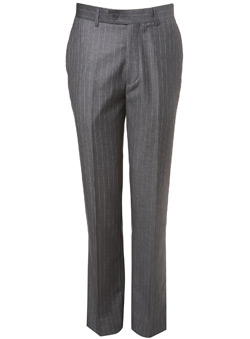 Burton Grey Pinstripe Trousers