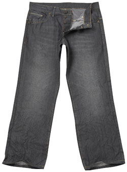 Grey Resin Coated Vintage Jean