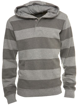 Burton Grey Stripe Over Head Hoodie
