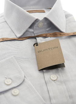 Burton Grey Textured Premium Shirt