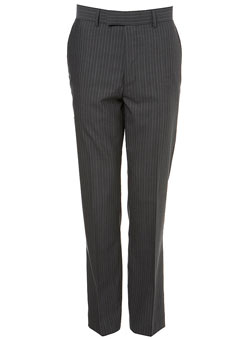 Grey Tonic Candy Stripe Suit Trousers