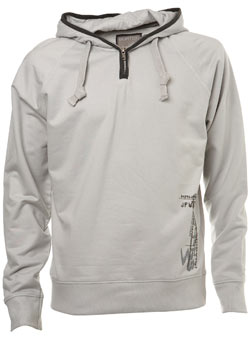 Burton Grey Zip Neck Over Head Hoodie