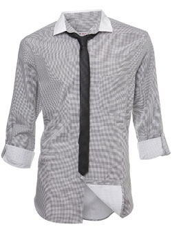 Burton Grid Check Shirt and Tie