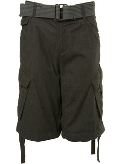 Burton Khaki Check Utility Shorts