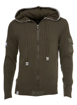 Burton Khaki Cotton Hoodie