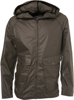 Khaki Lightweight Coated Hoody