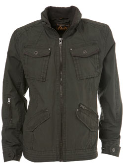 Khaki Washed 4 Pocket Jacket