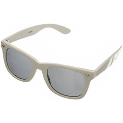 Burton Large White Wayfarer Style Sunglasses