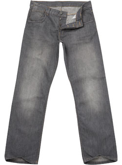 Burton Light Grey Coated Denim Jeans
