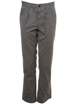 Burton Light Grey Striped 5 Pocket Trousers