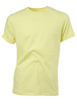 Burton Light Yellow Crew Plain T-Shirt