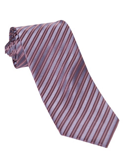 Burton Lilac And Pink Stripe Tie