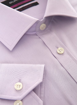 Burton Lilac Plain Cotton Shirt