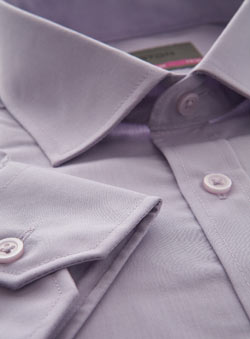 Burton Lilac Plain Regular Fit Shirt