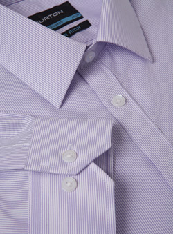 Burton Lilac Stripe Non Iron Shirt