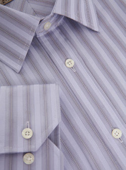 Burton Lilac Stripe Premium Cotton Shirt