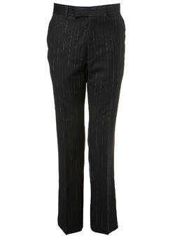 Burton Limehouse Black Stripe Suit Trouser