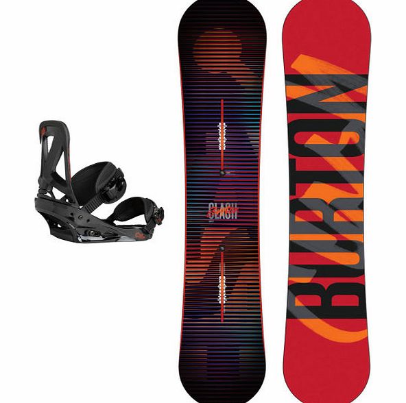 Burton Mens Burton Clash Snowboard with Custom