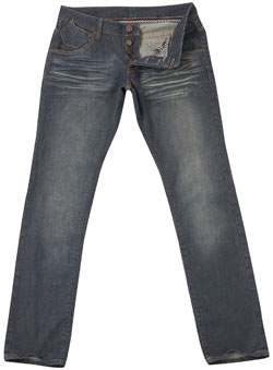 Mid Wash Vintage Tapered Jeans