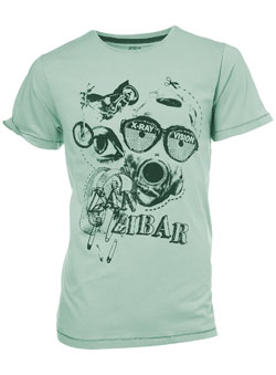 Burton Mint Green Xray Montage Print