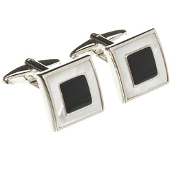 Mother Of Pearl Square Cufflinks