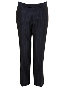 Burton Navy Ben Sherman Tonic Stripe Trousers