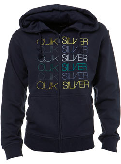 Burton Navy Blue Quiksilver Zip Hoodie