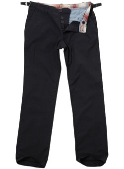 Burton Navy Chino Trousers