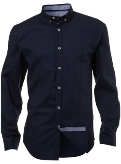 Burton Navy Fitted Unsung Hero Shirt