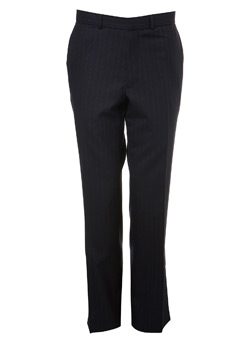 Burton Navy Heritage Citystripe Suit Trousers