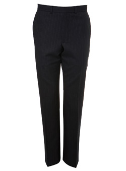 Navy Heritage Stripe Suit Trousers